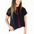 Navy/Red

This elevated staple with its sporty contrast stripe is already a customer favorite! Pair this season's gorgeous new colorways with everything from white jeans, a blazer tor an open cardigan. The blouse can also be worn off the shoulder for a stunning evening look. We recommend sizing down in this style.